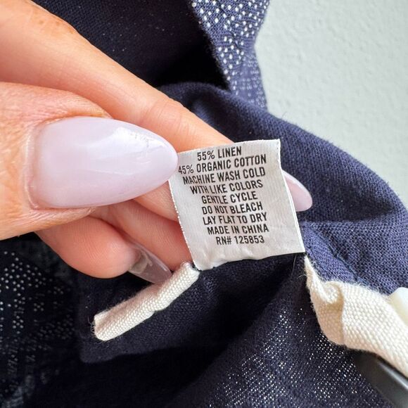 Taylor Stitch The Short Sleeve Jack Collar Navy Blue Geometric Size 34 XS Small - Picture 6 of 7